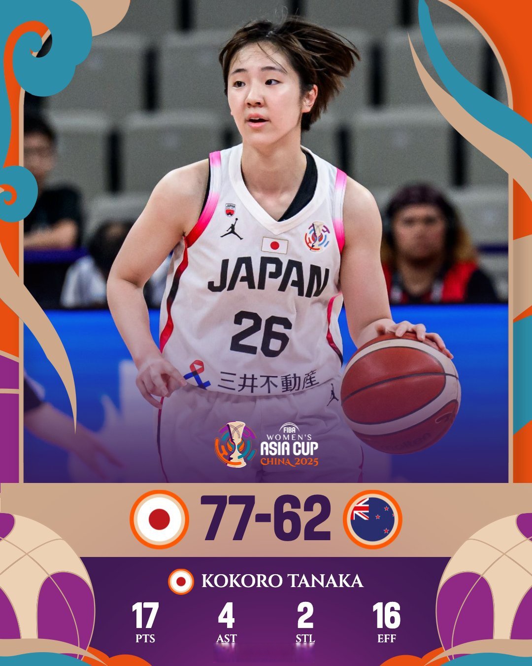 关于日本女篮亚洲杯半决赛三分球命中率高达47.1%全场出手34次的信息  第1张